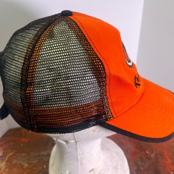 Kubota K Products Strap‎ Back Mesh Trucker Logo Black Orange Hat Cap - Picture 3 of 7